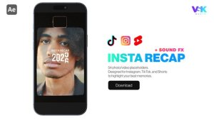 Videohive Social Media Recap Video Displays template preview