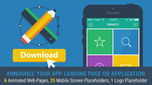 Mobile App Landing Page Promo Video Displays template preview