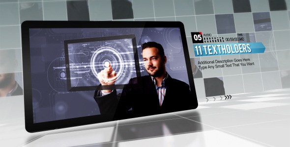 Corporate Grid Video Displays template preview