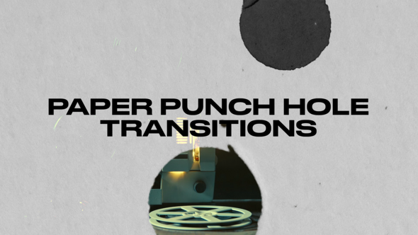 Videohive Paper Punch Hole Transitions Elements template preview