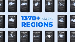 Videohive World Map Presentation Video Displays template preview