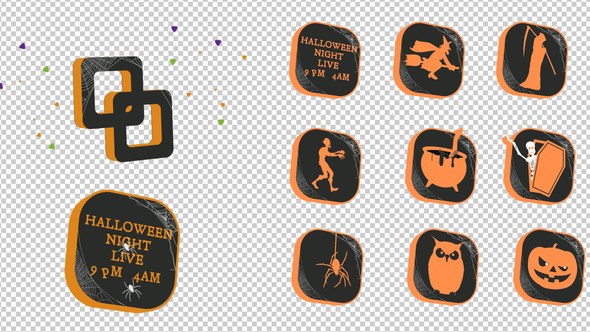 Videohive Halloween 3D logo loop Logo Stings template preview