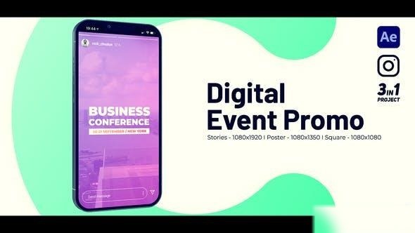 Videohive Instagram Event Slideshow 40830140 Openers template preview