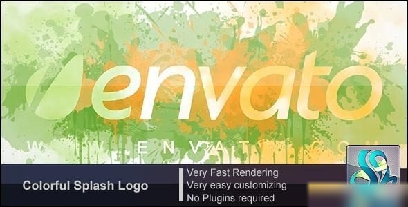Videohive Colorful Splash Logo 3094626