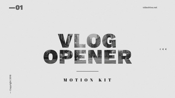 Videohive Vlog Opener Openers template preview