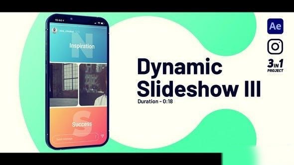 Videohive Dynamic Slideshow Vertical Openers template preview