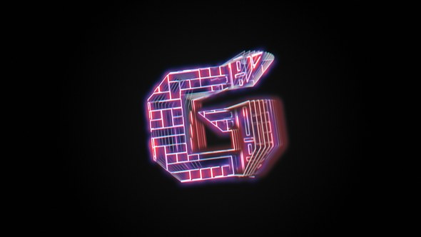 Videohive Glitch Holo Logo Logo Stings template preview