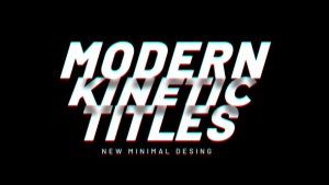 Videohive Kinetic Titles 45082259 Titles template preview