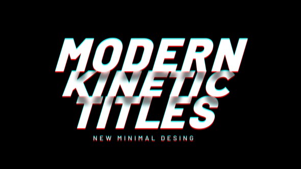Videohive Kinetic Titles 45082259 Titles template preview