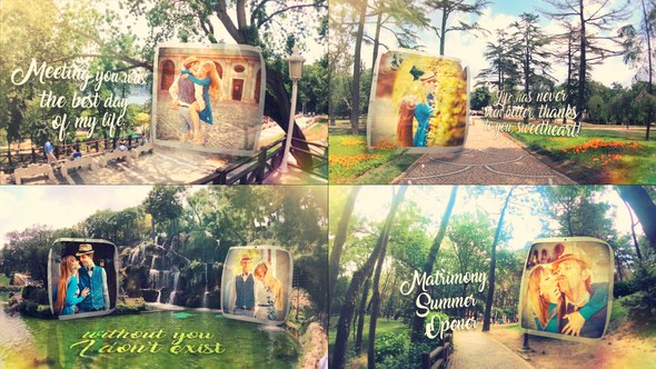Videohive Matrimony Summer Slideshow Video Displays template preview