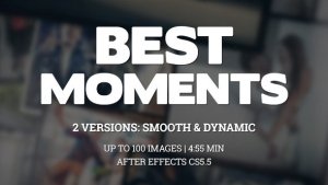 Videohive Best Moments Gallery Video Displays template preview