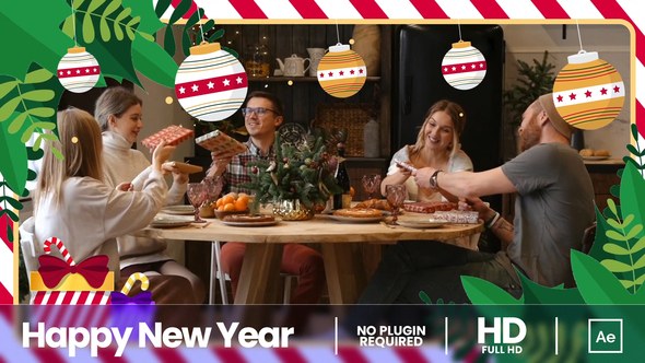 Videohive Happy New Year 35122714 Video Displays template preview
