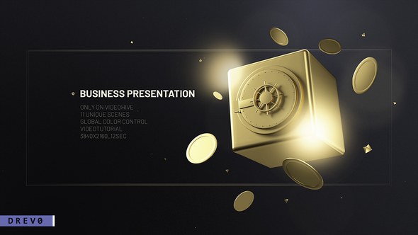 Videohive Business Presentation 4K/ Online Games/ Luxury/ Casino/ Hotel/ Gold/ Icons/ Elegant/ Platinum/ Event Product Promo template preview
