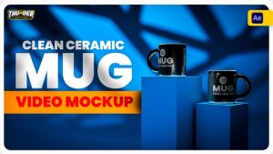 Videohive Clean Ceramic Mug Mockup Product Promo template preview