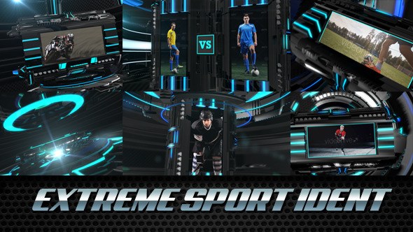 Extreme Sport Ident - Broadcast Package Video Displays template preview