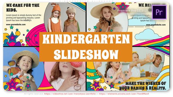 Kindergarten Slideshow Premiere Pro template preview