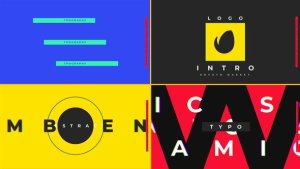Videohive Logo Typo Logo Stings template preview