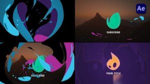Videohive Colorful 2D Cartoon Liquid Logo Opener [After Effects] Openers template preview
