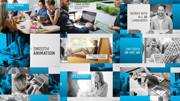 Multi-Purpose Promo Video Displays template preview