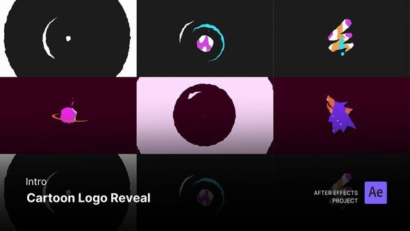 Videohive Intro/Opening - Cartoon Logo Reveal After Effects Project Files Openers template preview