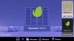 Videohive Eyewear Store Logo Stings template preview