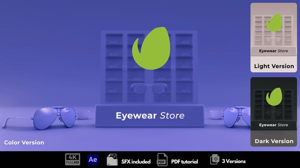 Videohive Eyewear Store Logo Stings template preview