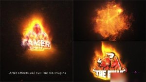 Videohive Particles Fire Logo Reveal Logo Stings template preview