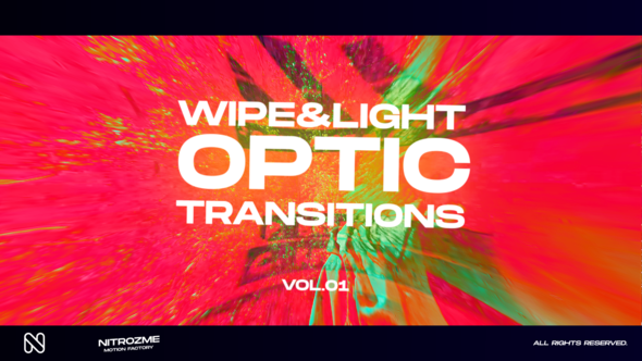 Videohive Wipe and Light Optic Transitions Vol. 01 Elements template preview