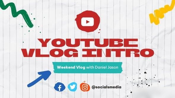 Videohive Youtube Vlog Intro 45917198 Openers template preview