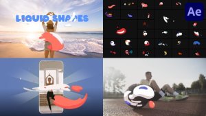 Videohive Colorful Liquid Shapes for After Effects Elements template preview