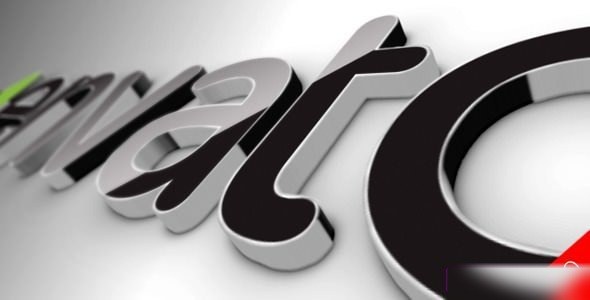 Videohive Black Classic 3D Logo Logo Stings template preview