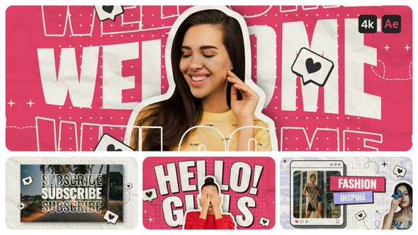 Videohive Creative Youtube Opener - Collage Intro Openers template preview
