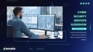Videohive Cyber Security Services Slideshow Video Displays template preview