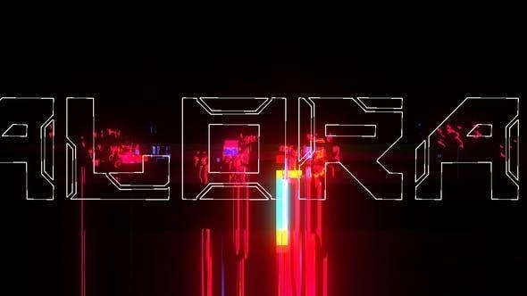 Videohive Futuristic Glitchy Reveal Logo Stings template preview
