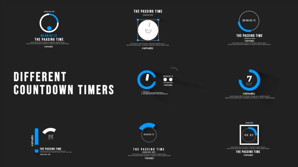 Videohive Different Countdown Elements template preview