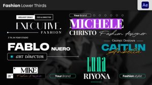 Videohive Fashion Lower Thirds 57236658 Elements template preview
