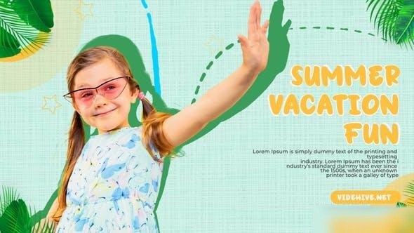 Videohive Summer vacation Childrens Openers template preview