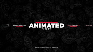 Animated Titles Pack Video Displays template preview