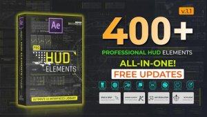 Videohive Pro HUD Elements Pack Elements template preview
