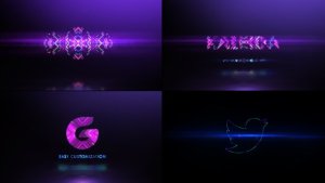 Videohive Neon Kaleida Logo Reveal Logo Stings template preview