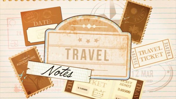 Videohive Travel Notes Openers template preview