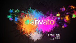 Videohive Flowers and Dyes Intro Logo Stings template preview
