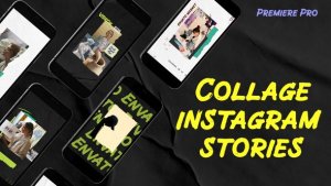 Collage Art Instagram Stories | MOGRT Premiere Pro template preview