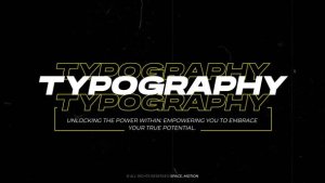 Videohive Typography Titles _AE 47905392 Titles template preview