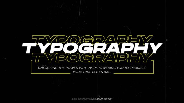 Videohive Typography Titles _AE 47905392 Titles template preview