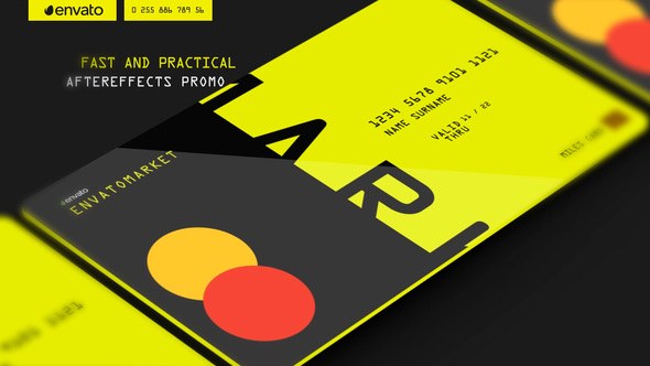 Videohive Credit Card Promo 41896466 Product Promo template preview