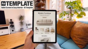 Videohive Tablet Screen Mockup вЂ” 4K After Effects Template Elements template preview