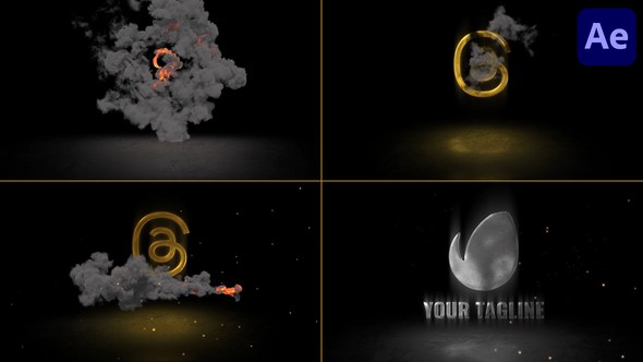 Videohive Fire and Smoke Logo Reveal for After Effects 48472684 Logo Stings template preview