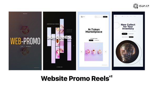 Videohive Website Promo Reels v2 Video Displays template preview