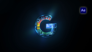 Videohive Pixel Scan Logo Logo Stings template preview